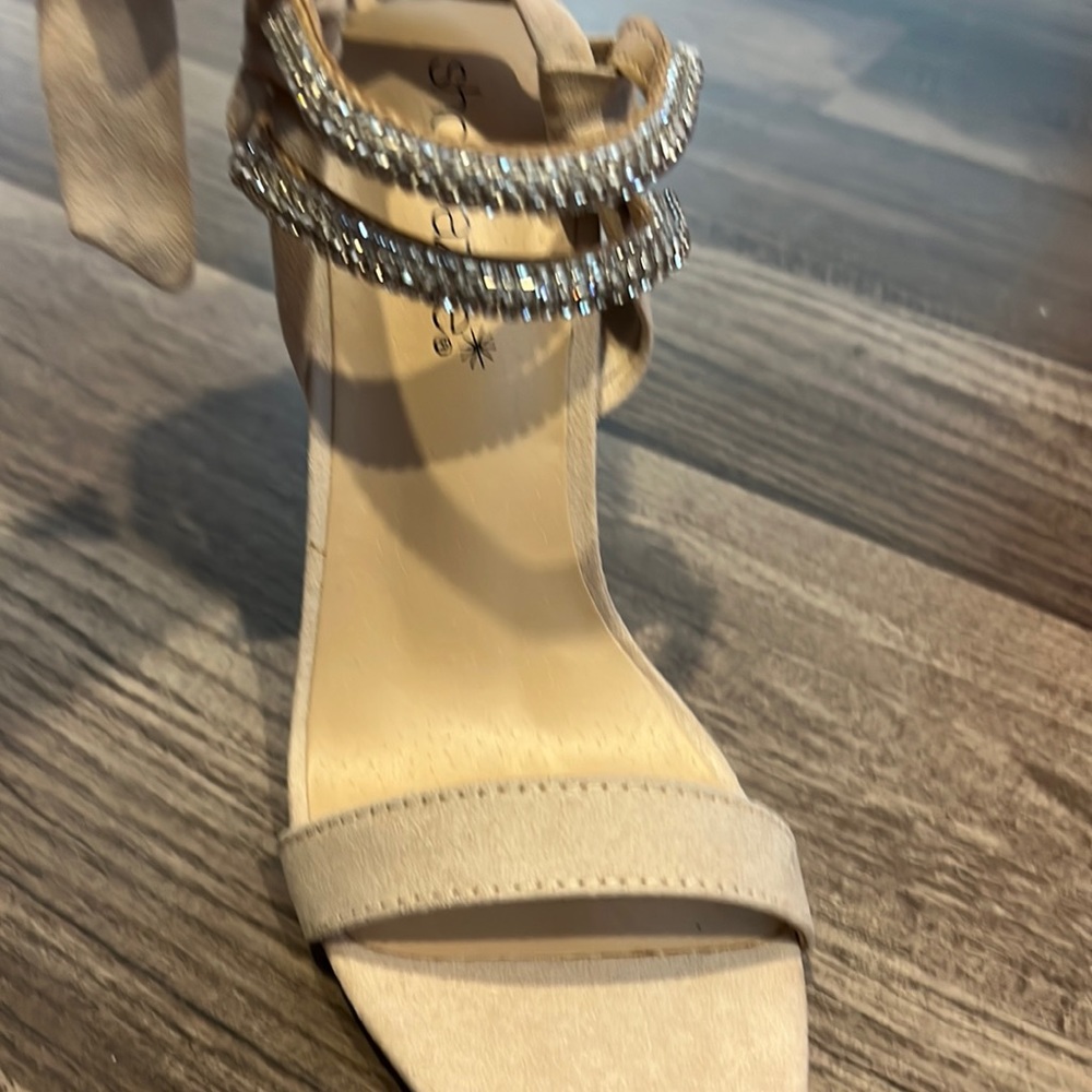 Brand new! Gorgeous ankle wraps with rhinestones and ankle ties